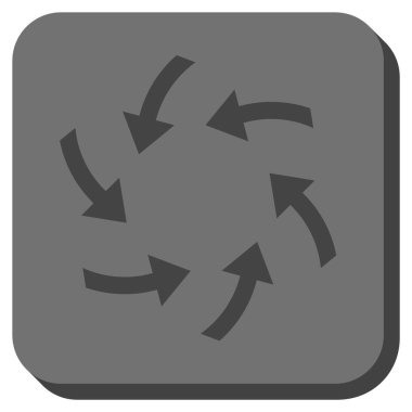 Oklar yuvarlatılmış kare vektör simge girdap