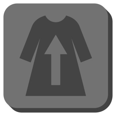 Kadın elbise yuvarlatılmış kare vektör simge al