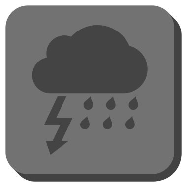 Fırtına yuvarlatılmış kare vektör simgesi