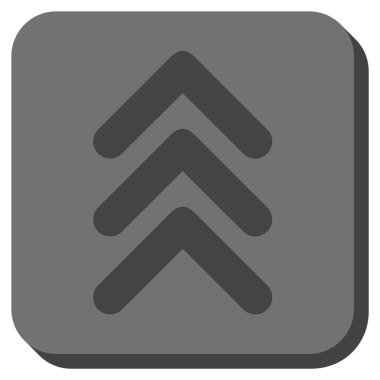 Yuvarlatılmış Kare vektör simge yukarı çift ok ucu