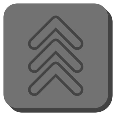 İşaretçiyi yuvarlatılmış kare vektör simge kadar üçlü