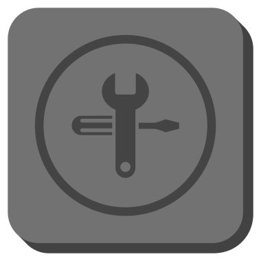 Yuvarlatılmış Kare vektör simge ayarlama