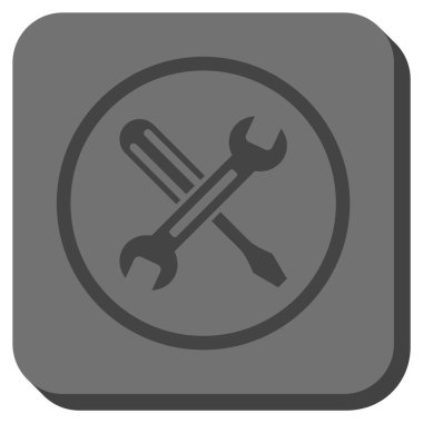 Yuvarlatılmış Kare vektör simge ayarlama