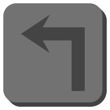 Sol yuvarlak kare vektör simge açmak