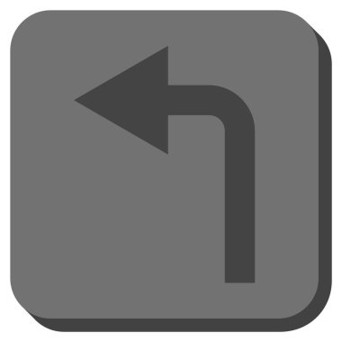 Sol yuvarlak kare vektör simge açmak