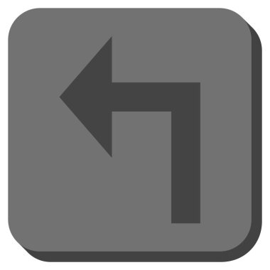 Sol yuvarlak kare vektör simge açmak