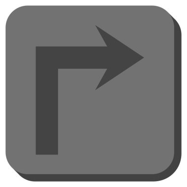 Doğru yuvarlatılmış kare vektör simge açmak