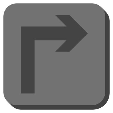 Doğru yuvarlatılmış kare vektör simge açmak