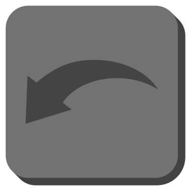 Yuvarlatılmış Kare vektör simgesi geri al