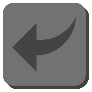 Yuvarlatılmış Kare vektör simgesi geri al