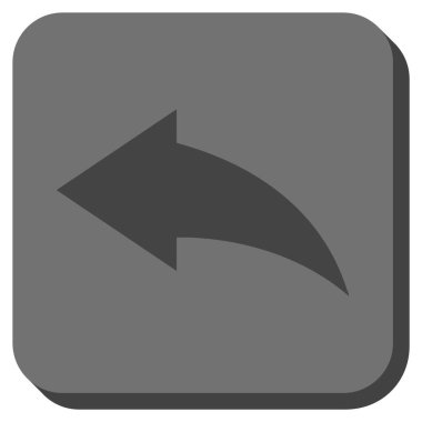 Yuvarlatılmış Kare vektör simgesi geri al