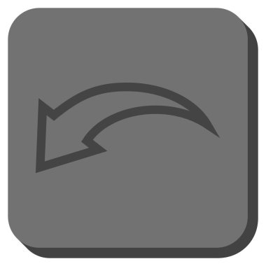 Yuvarlatılmış Kare vektör simgesi geri al