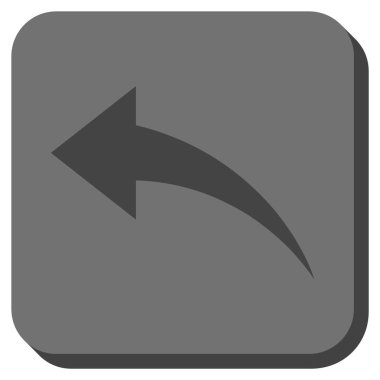 Yuvarlatılmış Kare vektör simgesi geri al