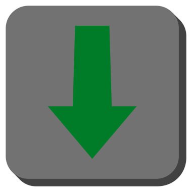 Yuvarlatılmış Kare vektör simgesi aşağı ok