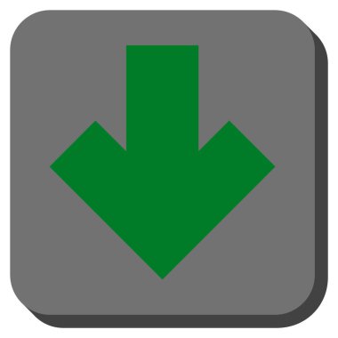 Yuvarlatılmış Kare vektör simgesi aşağı ok