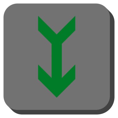 Yuvarlatılmış Kare vektör simgesi aşağı ok