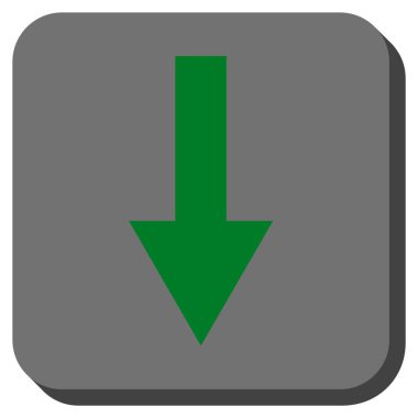 Yuvarlatılmış Kare vektör simgesi aşağı ok