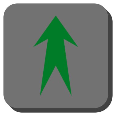 Yuvarlatılmış Kare vektör simge yukarı ok