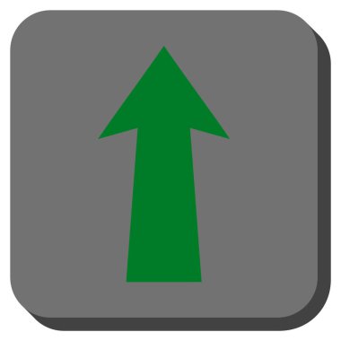 Yuvarlatılmış Kare vektör simge yukarı ok