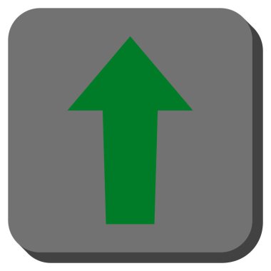 Yuvarlatılmış Kare vektör simge yukarı ok