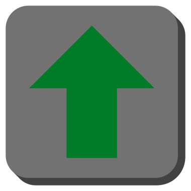 Yuvarlatılmış Kare vektör simge yukarı ok