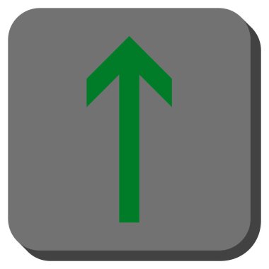 Yuvarlatılmış Kare vektör simge yukarı ok