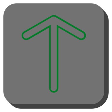 Yuvarlatılmış Kare vektör simge yukarı ok