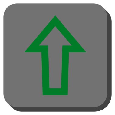 Yuvarlatılmış Kare vektör simge yukarı ok