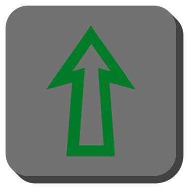 Yuvarlatılmış Kare vektör simge yukarı ok