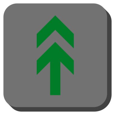 Yuvarlatılmış Kare vektör simge yukarı ok