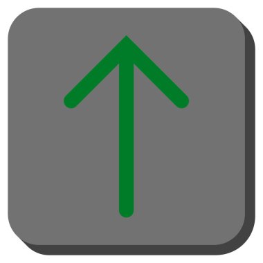 Yuvarlatılmış Kare vektör simge yukarı ok