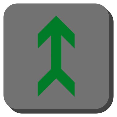 Yuvarlatılmış Kare vektör simge yukarı ok