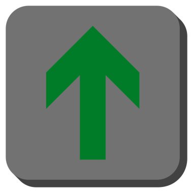 Yuvarlatılmış Kare vektör simge yukarı ok