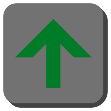 Yuvarlatılmış Kare vektör simge yukarı ok