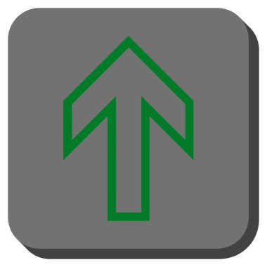 Yuvarlatılmış Kare vektör simge yukarı ok