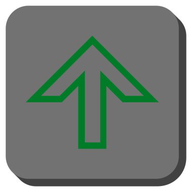 Yuvarlatılmış Kare vektör simge yukarı ok