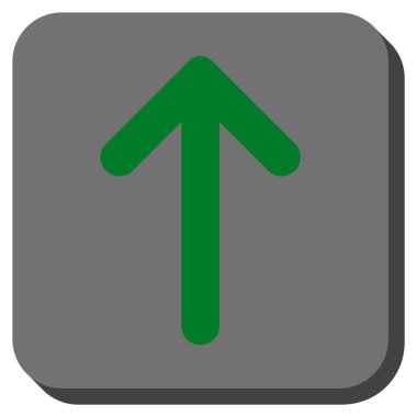 Yuvarlatılmış Kare vektör simge yukarı ok