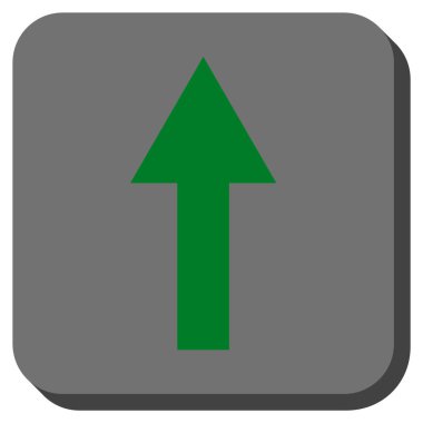 Yuvarlatılmış Kare vektör simge yukarı ok