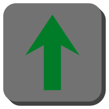 Yuvarlatılmış Kare vektör simge yukarı ok