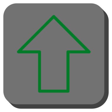 Yuvarlatılmış Kare vektör simge yukarı ok