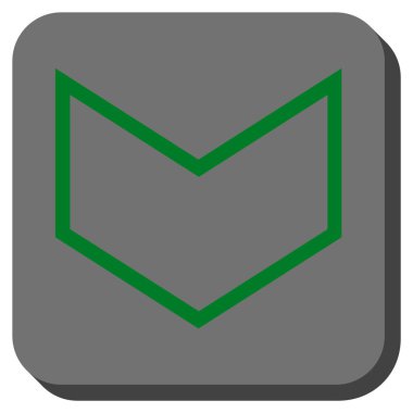 Yuvarlatılmış Kare vektör simgesi aşağı ok ucu