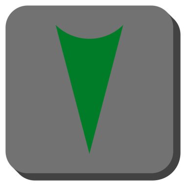 Yuvarlatılmış Kare vektör simgesi aşağı ok ucu