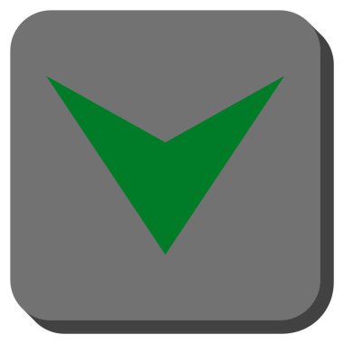 Yuvarlatılmış Kare vektör simgesi aşağı ok ucu