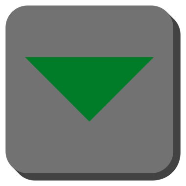 Yuvarlatılmış Kare vektör simgesi aşağı ok ucu