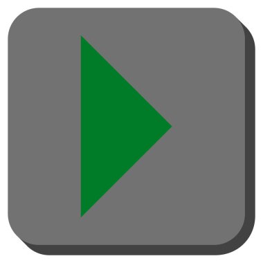 Ok ucu sağ yuvarlak kare vektör simgesi