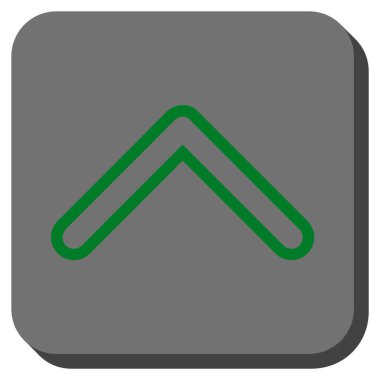 Yuvarlatılmış Kare vektör simge yukarı ok ucu