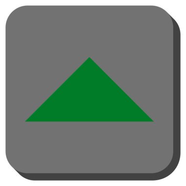 Yuvarlatılmış Kare vektör simge yukarı ok ucu