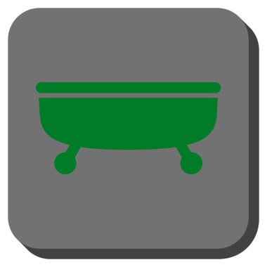 Küvet yuvarlatılmış kare vektör simgesi