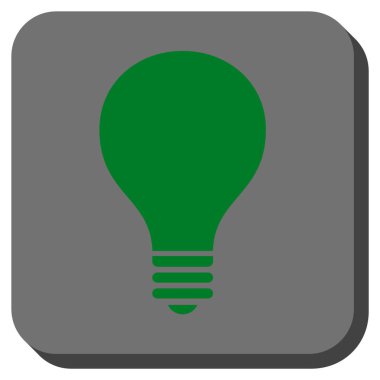 Ampul yuvarlatılmış kare vektör simgesi