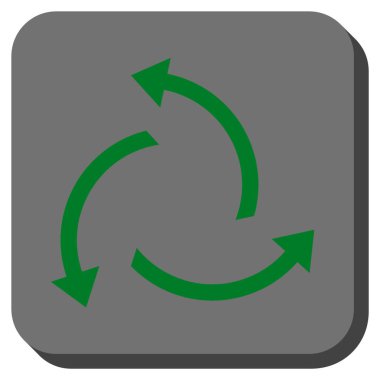 Santrifüj okları yuvarlak kare vektör simgesi